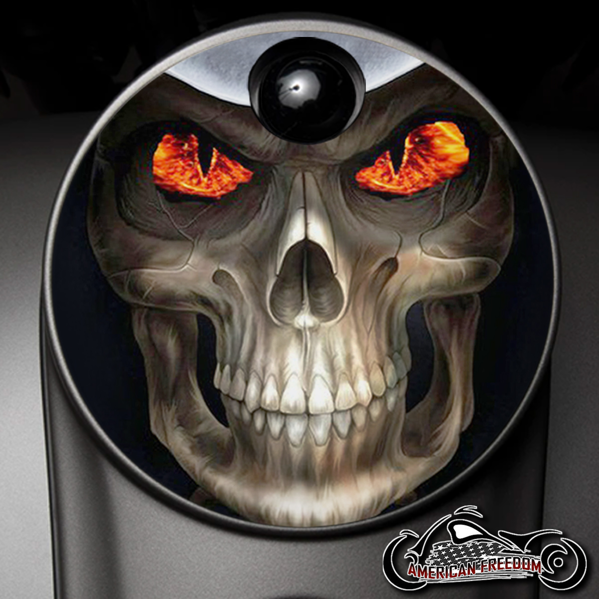 Custom Fuel Door - Fire Eyed Reaper